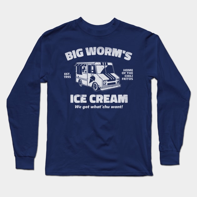 Friday - Big Worm's Ice Cream Long Sleeve T-Shirt by Bigfinz